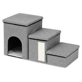 3 Step Foldable Pet Stair Dog Ramp Cat Ladder