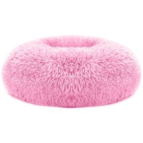 Soft Warm Fleece Dog Bed Cozy Nest Sofa Cushion for Pets (Option: pink_m)